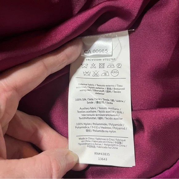 NWT RED Valentino Silk Mini Dress Bubble Hem - Picture 11 of 12